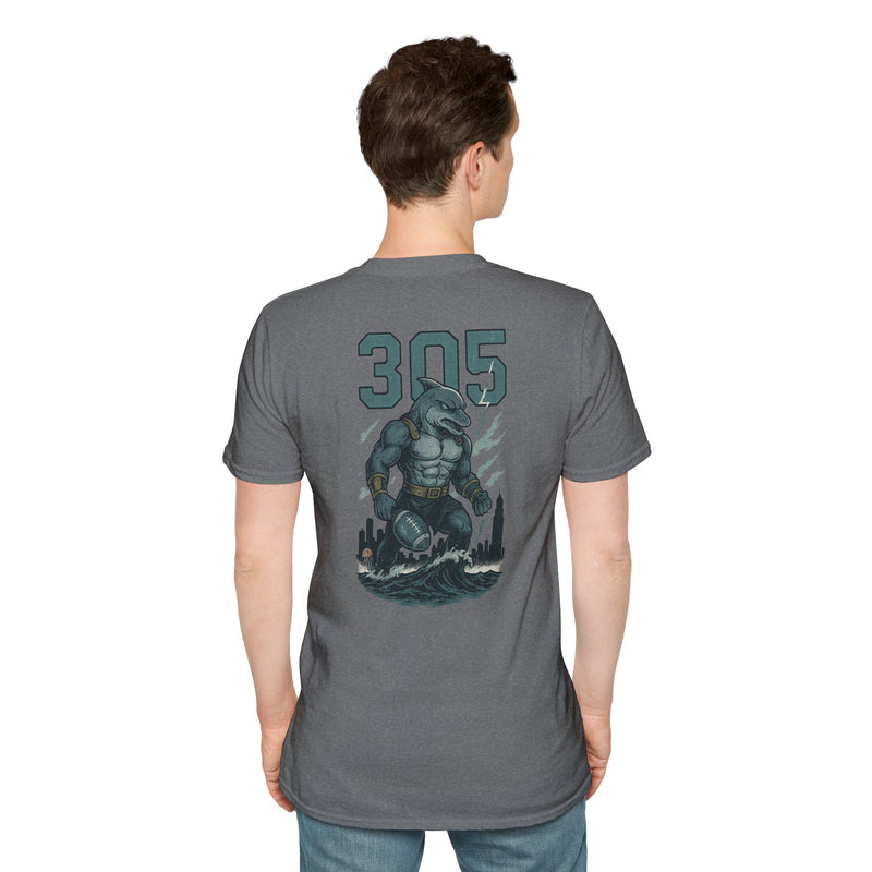 The Undertide | Miami Area Code Football Tee