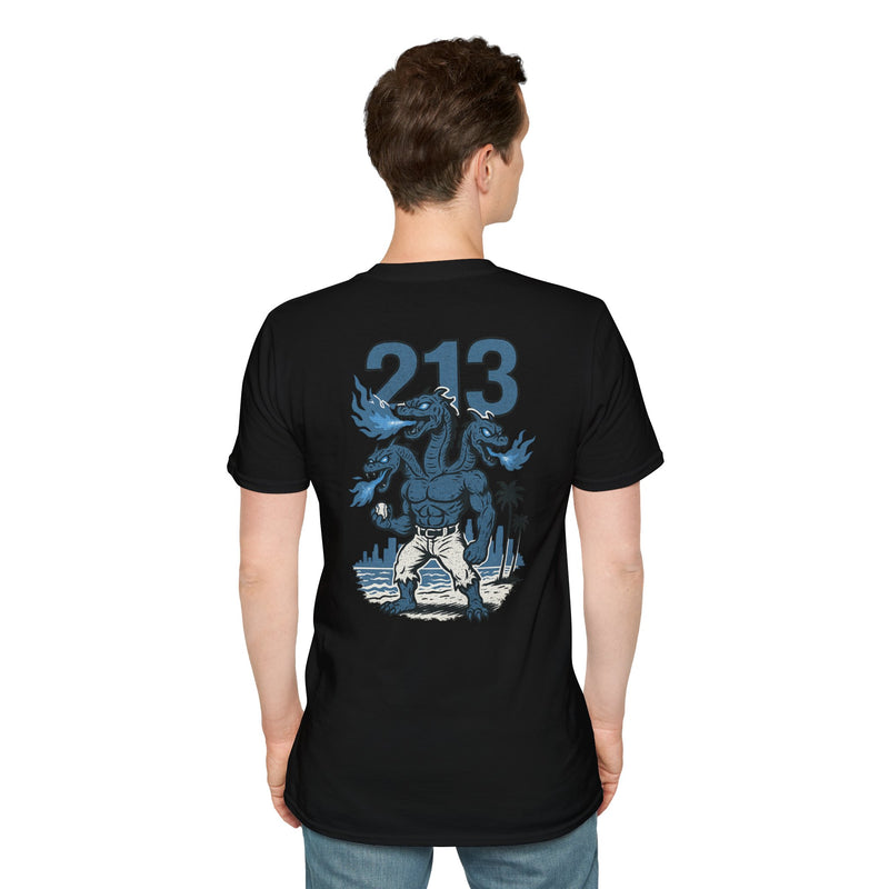 The Seraphydra | Los Angeles Area Code Baseball Tee