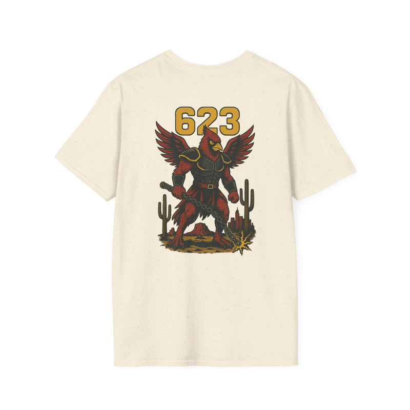 The Chainbound Sentinel | Arizona Area Code Football Tee