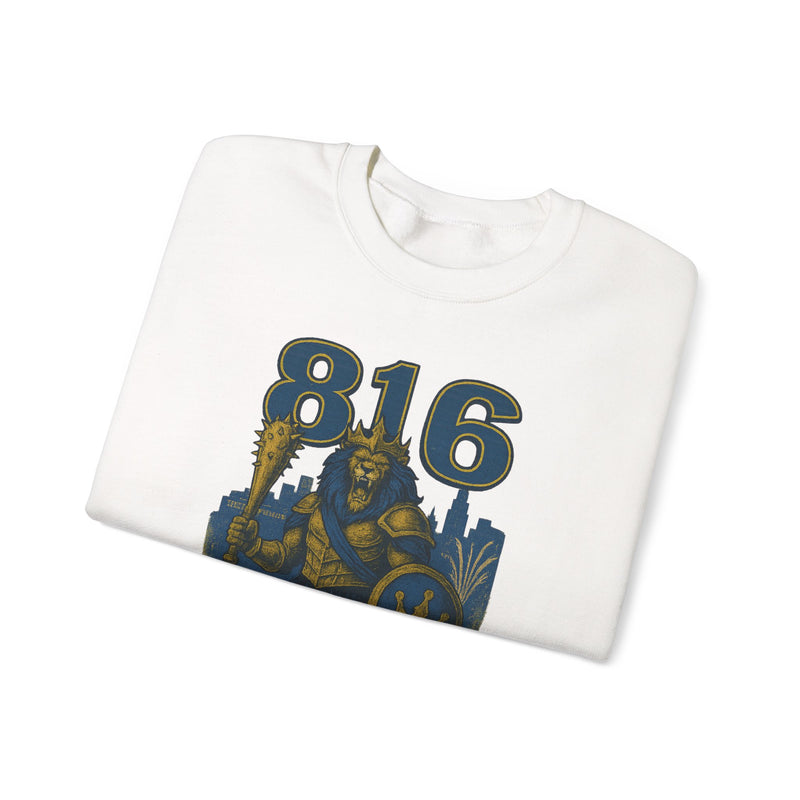 The Embermane King | Kansas City Area Code Baseball Sweatshirt