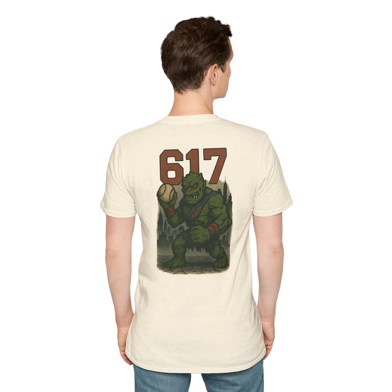 The Green Mauler | Boston Area Code Baseball Tee