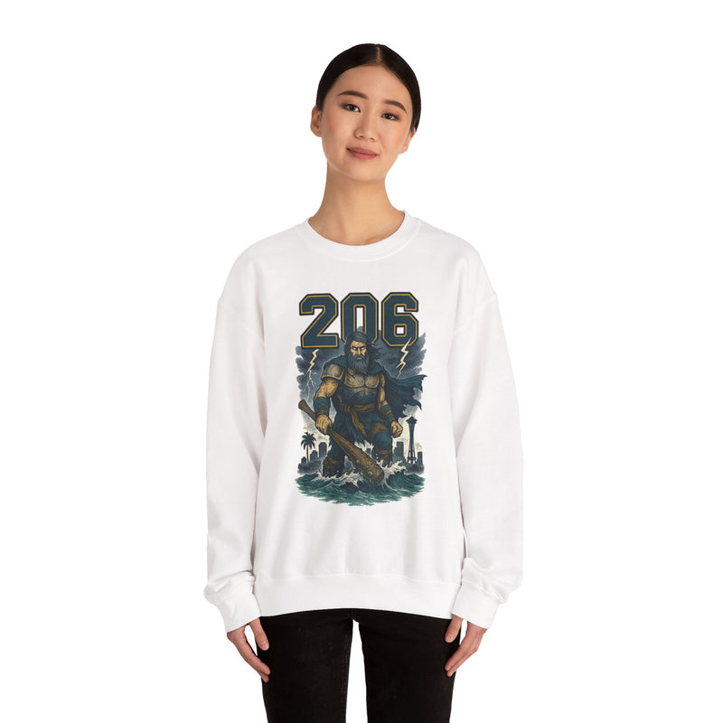 The Deep Surge Sovereign | Seattle Area Code Baseball Sweatshirt