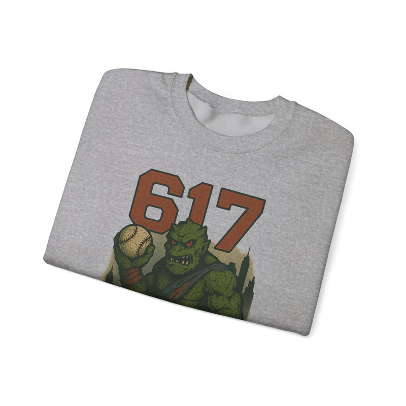 The Green Mauler | Boston Area Code Baseball Sweatshirt