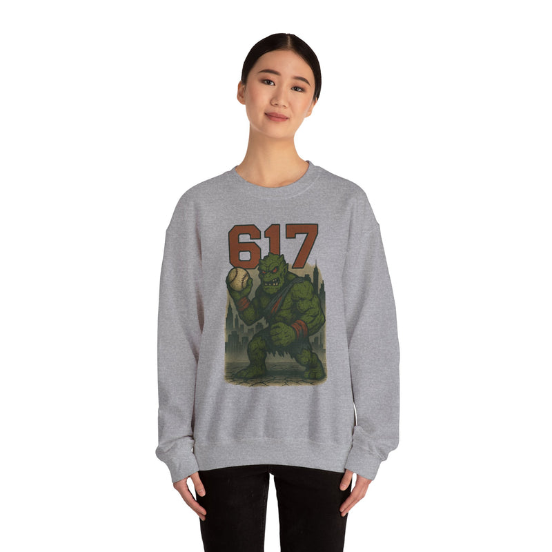 The Green Mauler | Boston Area Code Baseball Sweatshirt