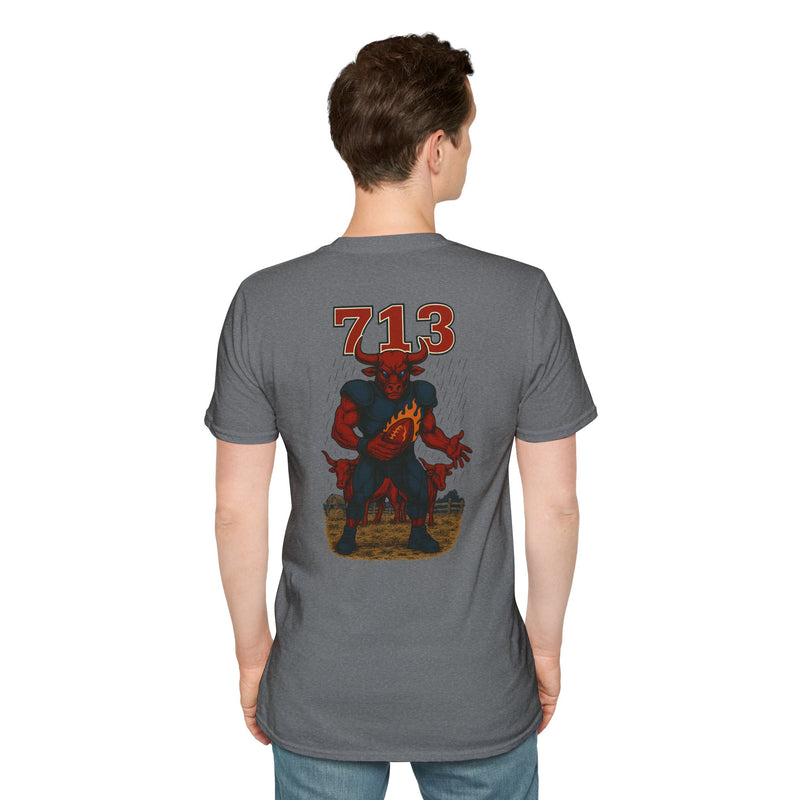 The Hornbrand Titan | Houston Area Code Football Tee
