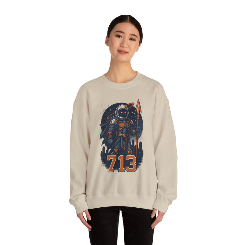 The Voidborn Warden | Houston Area Code Baseball Sweatshirt