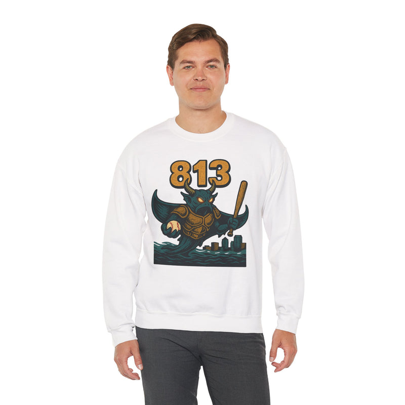 The Drowned Syndicate | Tampa Bay Area Code Baseball Sweatshirt