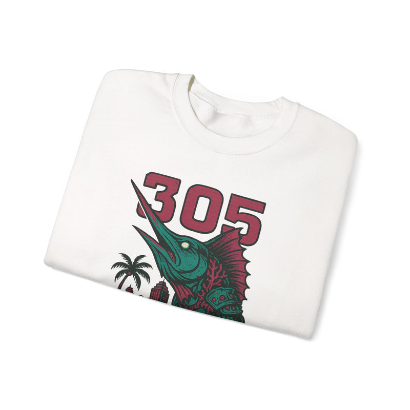 The Deepwake Sovereign | Miami Area Code Baseball Sweatshirt
