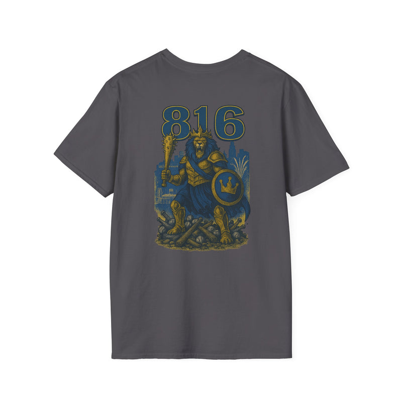 The Embermane King | Kansas City Area Code Baseball Tee