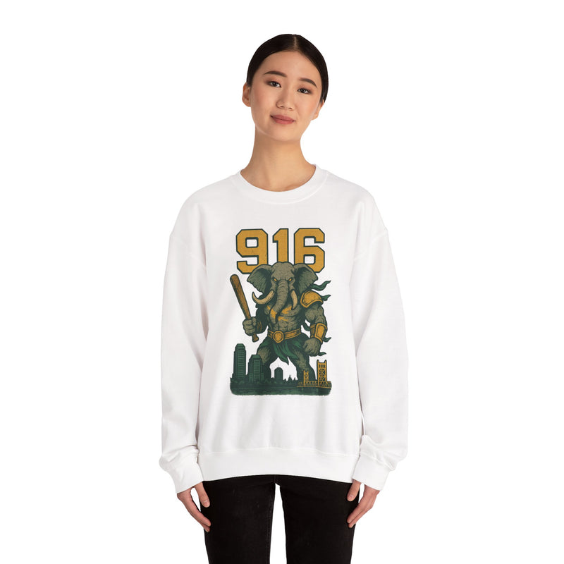 The Tuskborne Twins | Sacramento Area Code Baseball Sweatshirt