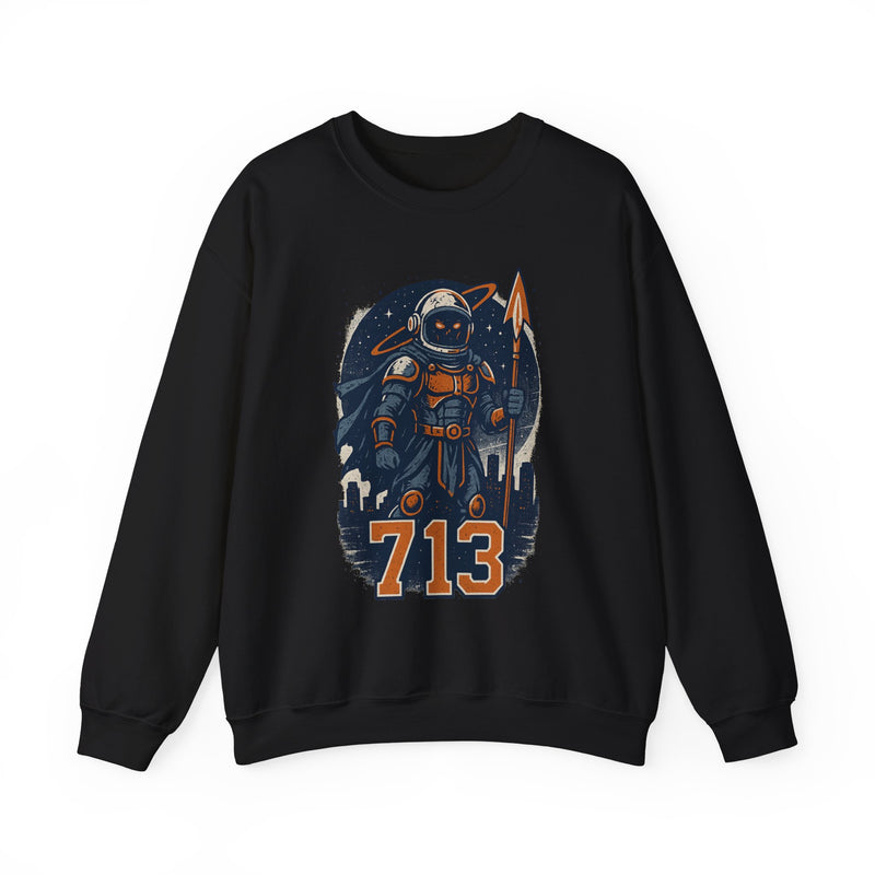 The Voidborn Warden | Houston Area Code Baseball Sweatshirt