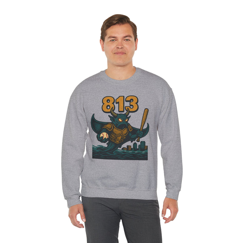 The Drowned Syndicate | Tampa Bay Area Code Baseball Sweatshirt