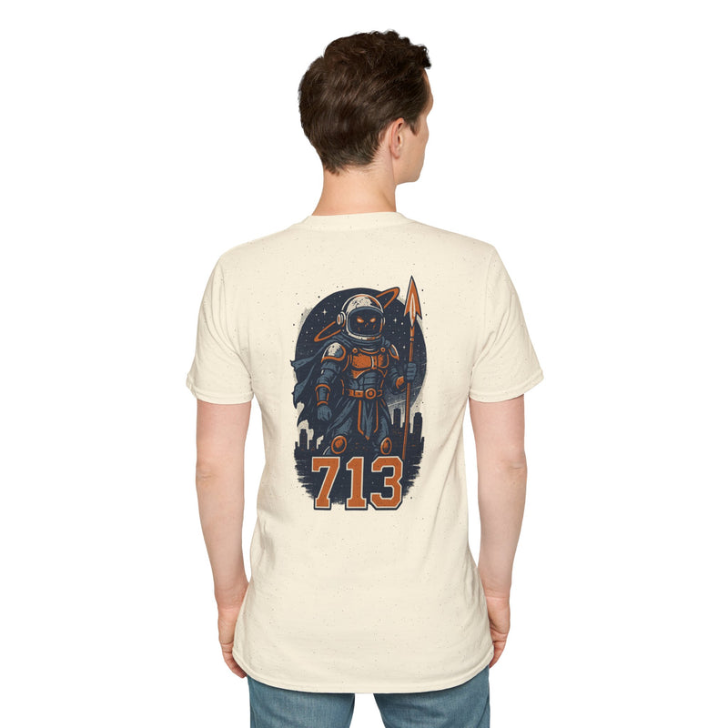 The Voidborn Warden | Houston Area Code Baseball Tee