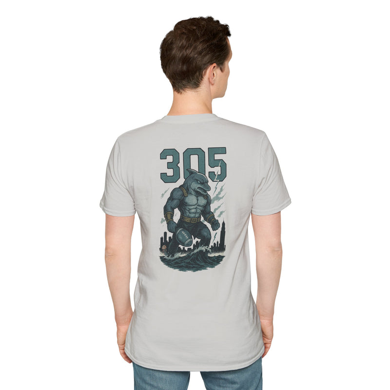 The Undertide | Miami Area Code Football Tee