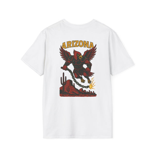 The Chainbound Sentinel | Arizona Area Code Football Tee