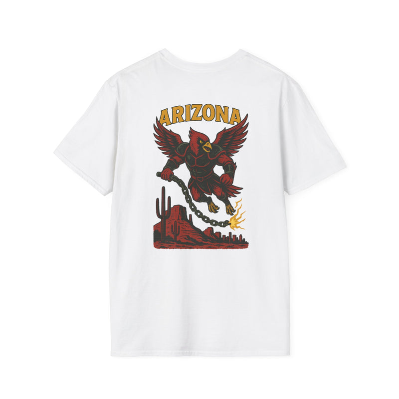 The Chainbound Sentinel | Arizona Area Code Football Tee