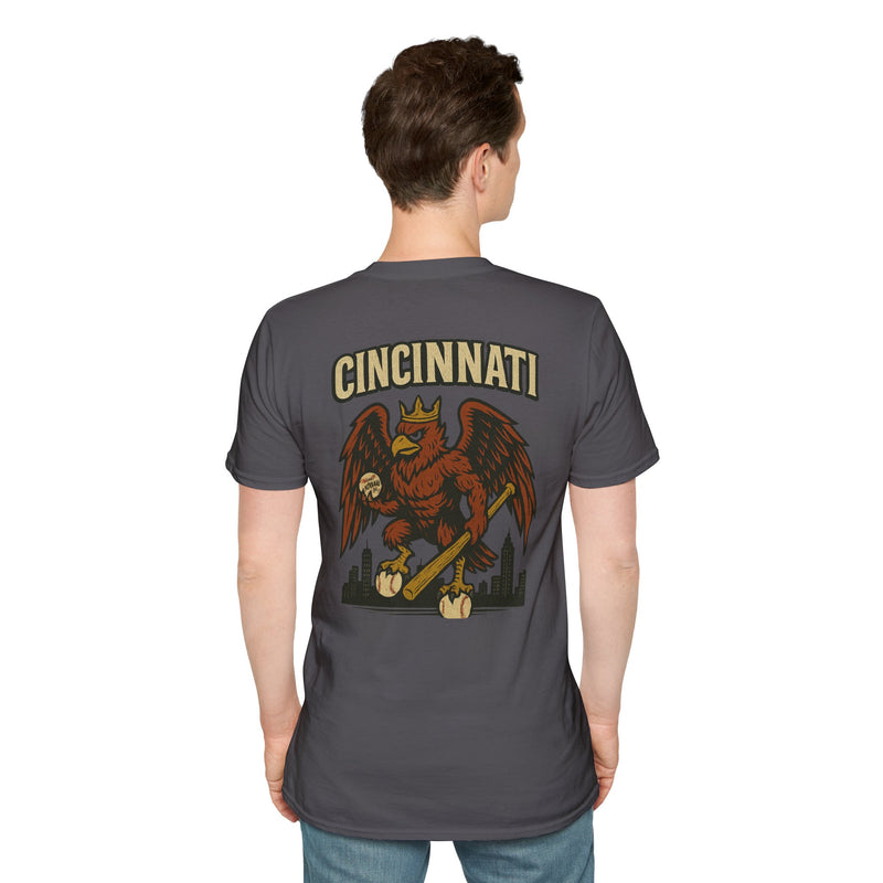 The Crimson Crest | Cincinnati Baseball Tee