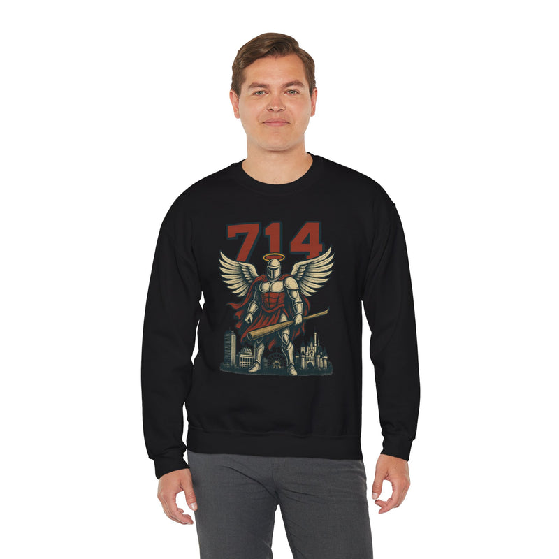 Halo Knight | Los Angeles Area Code Baseball Sweatshirt
