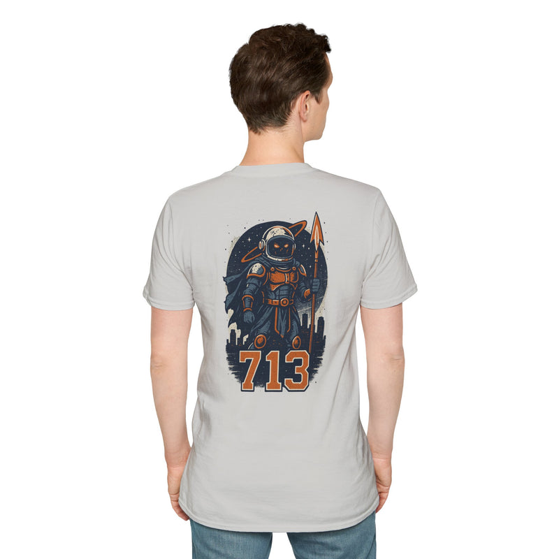 The Voidborn Warden | Houston Area Code Baseball Tee