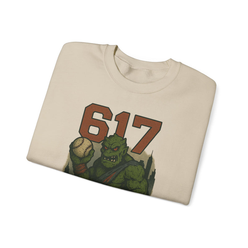 The Green Mauler | Boston Area Code Baseball Sweatshirt