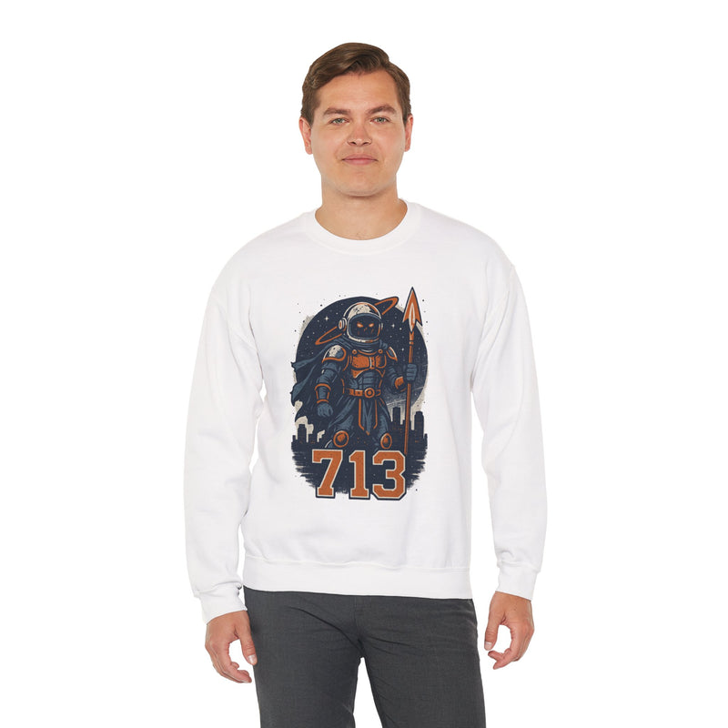 The Voidborn Warden | Houston Area Code Baseball Sweatshirt
