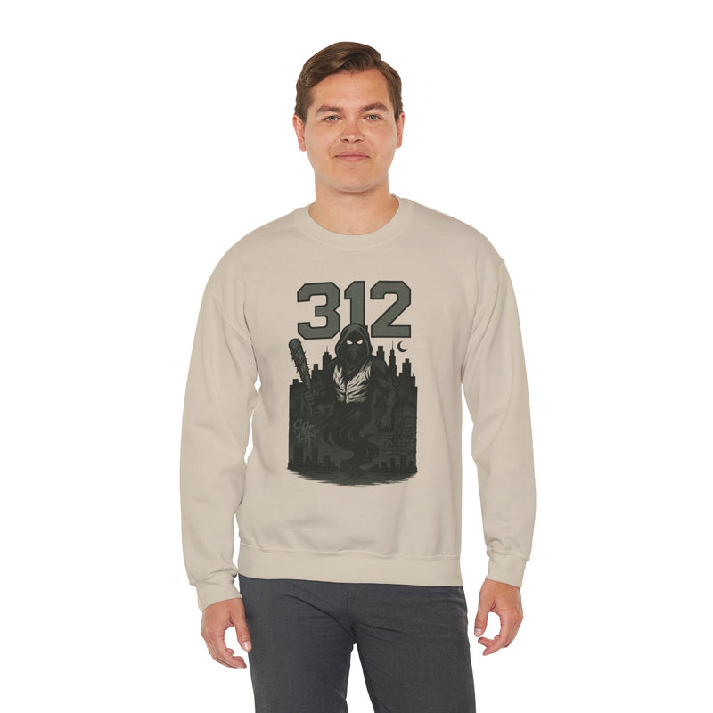 The Blackened Mark | Chicago Area Code Baseball Sweatshirt