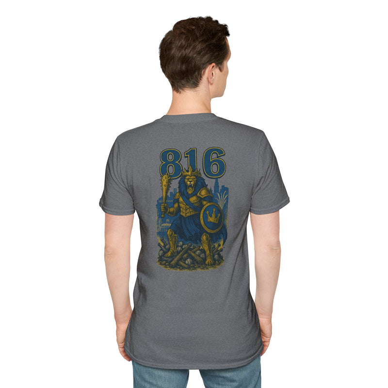 The Embermane King | Kansas City Area Code Baseball Tee