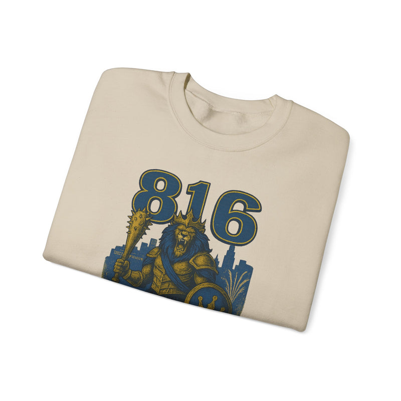 The Embermane King | Kansas City Area Code Baseball Sweatshirt