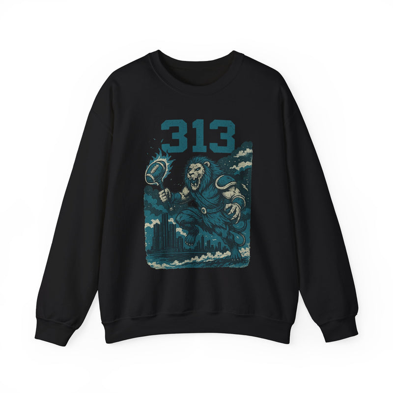 The Roarline King | Detroit Area Code Football Sweatshirt