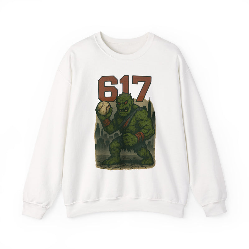 The Green Mauler | Boston Area Code Baseball Sweatshirt
