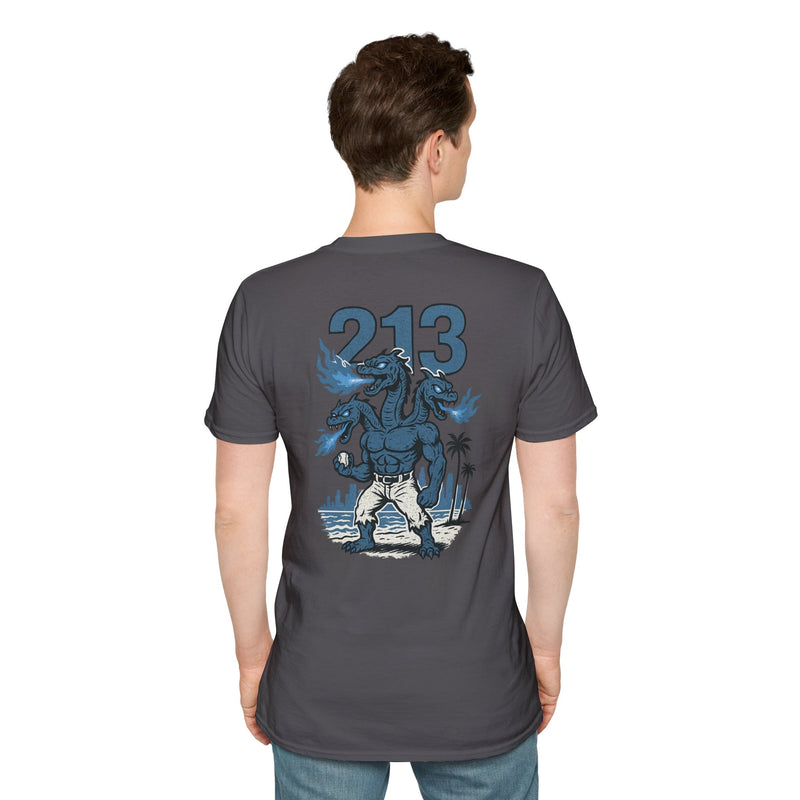 The Seraphydra | Los Angeles Area Code Baseball Tee
