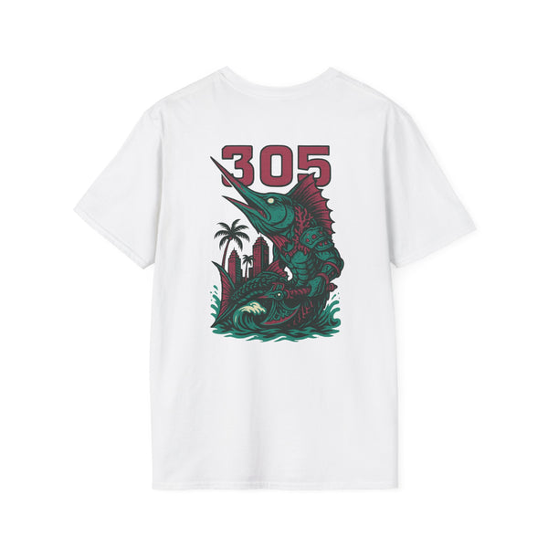 The Deepwake Sovereign | Miami Area Code Baseball Tee