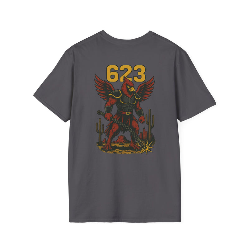 The Chainbound Sentinel | Arizona Area Code Football Tee