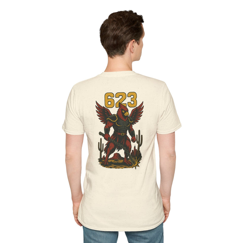 The Chainbound Sentinel | Arizona Area Code Football Tee