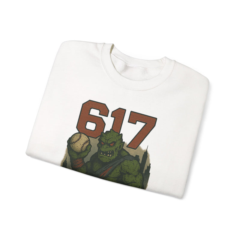 The Green Mauler | Boston Area Code Baseball Sweatshirt