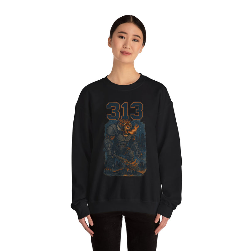 The Ironclaw | Detroit Area Code Baseball Sweatshirt