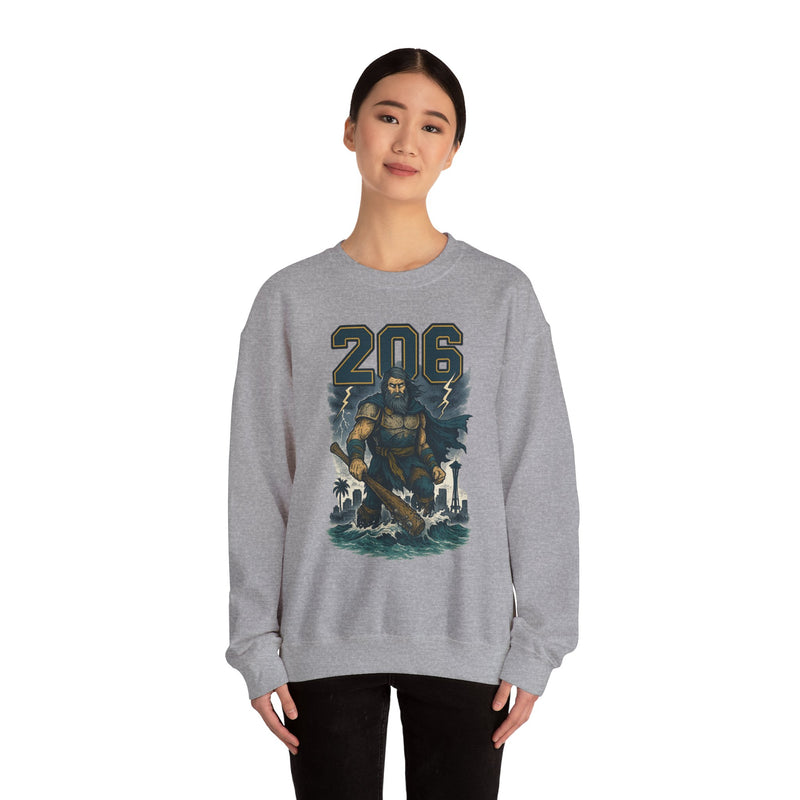 The Deep Surge Sovereign | Seattle Area Code Baseball Sweatshirt