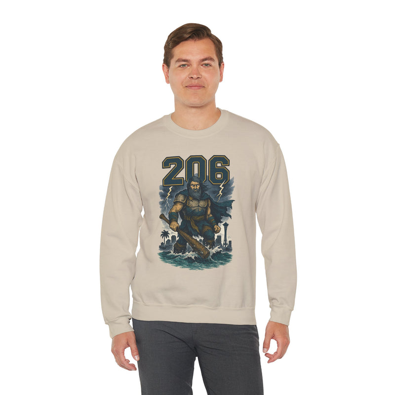 The Deep Surge Sovereign | Seattle Area Code Baseball Sweatshirt