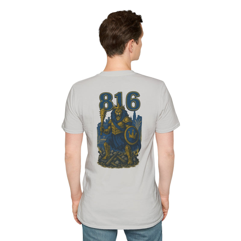 The Embermane King | Kansas City Area Code Baseball Tee