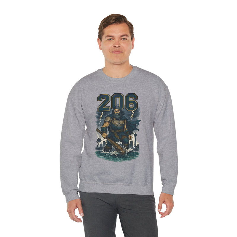 The Deep Surge Sovereign | Seattle Area Code Baseball Sweatshirt