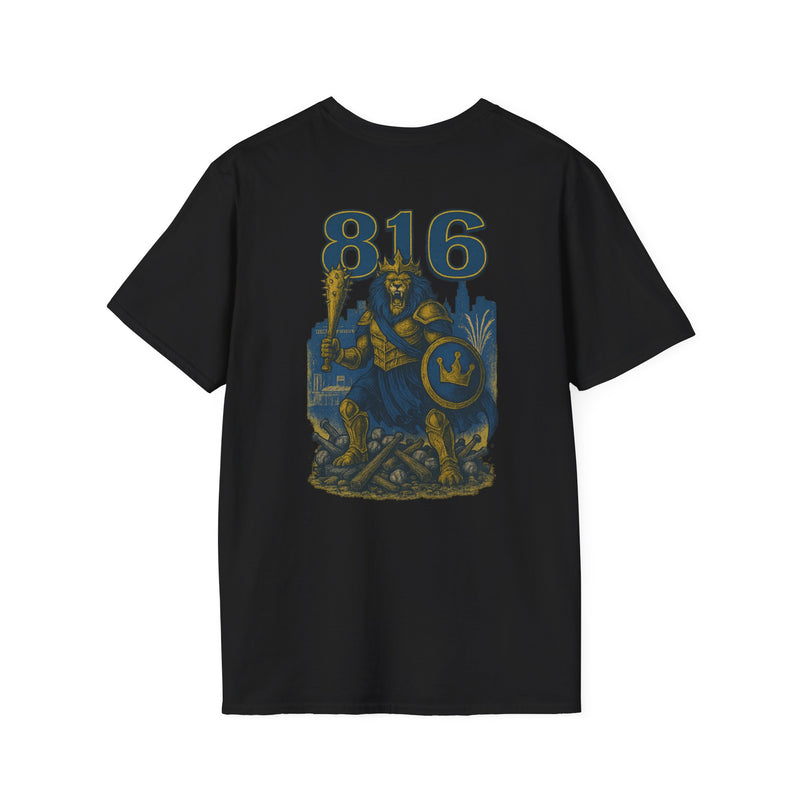 The Embermane King | Kansas City Area Code Baseball Tee
