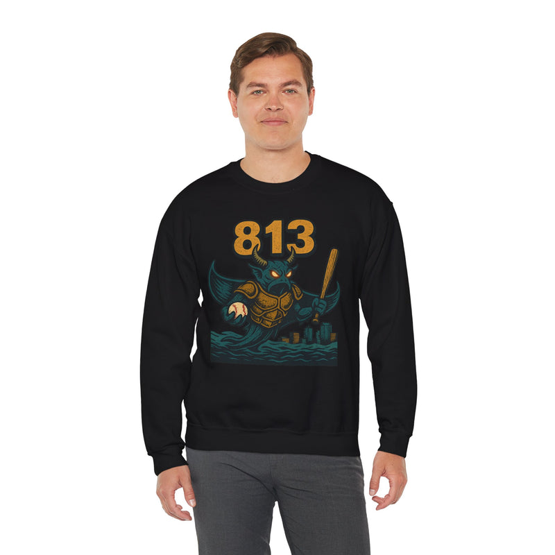The Drowned Syndicate | Tampa Bay Area Code Baseball Sweatshirt