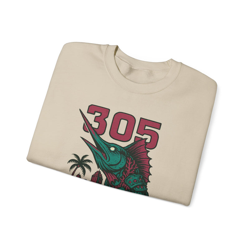 The Deepwake Sovereign | Miami Area Code Baseball Sweatshirt