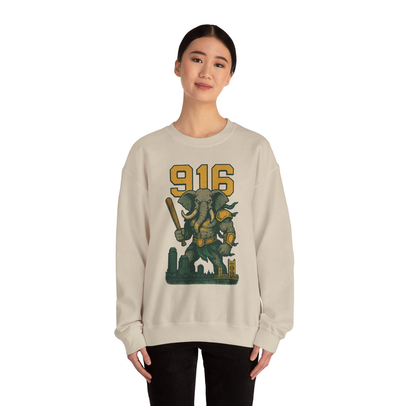 The Tuskborne Twins | Sacramento Area Code Baseball Sweatshirt