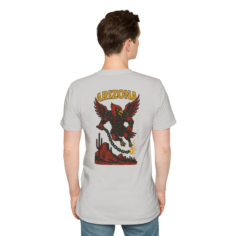 The Chainbound Sentinel | Arizona Area Code Football Tee