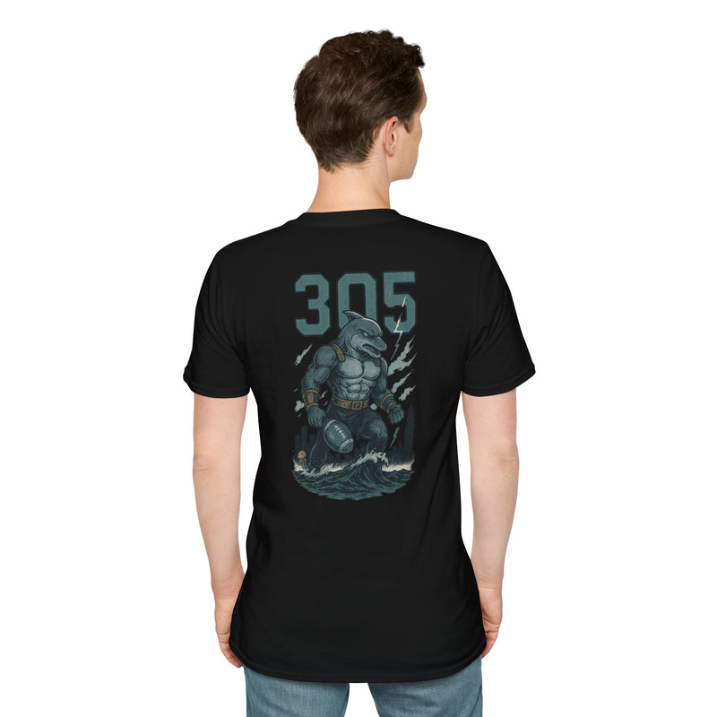 The Undertide | Miami Area Code Football Tee