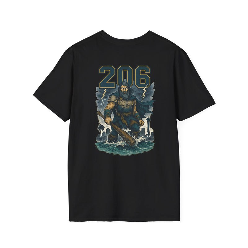 The Deep Surge Sovereign | Seattle Area Code Baseball Tee