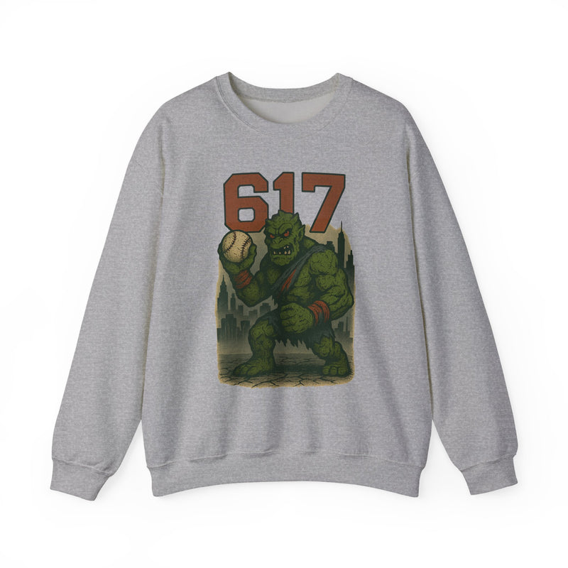 The Green Mauler | Boston Area Code Baseball Sweatshirt