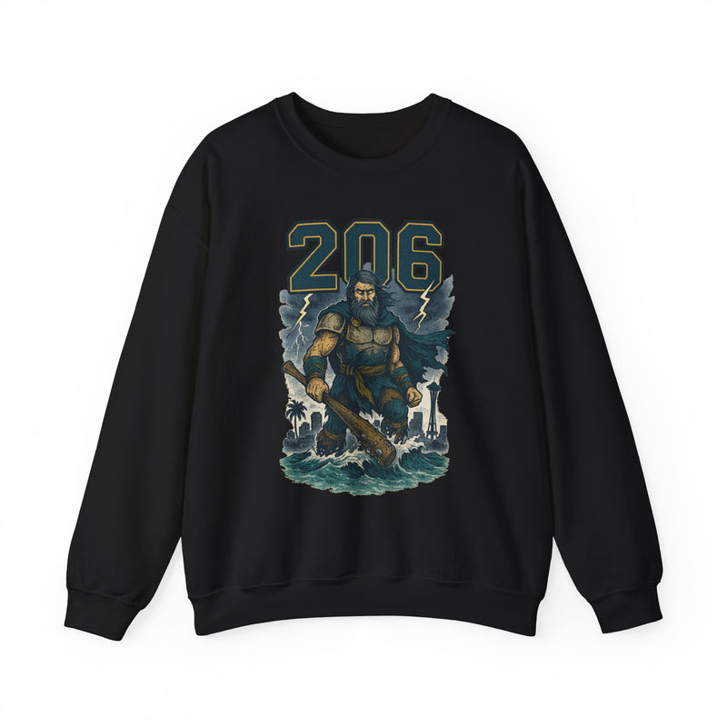 The Deep Surge Sovereign | Seattle Area Code Baseball Sweatshirt