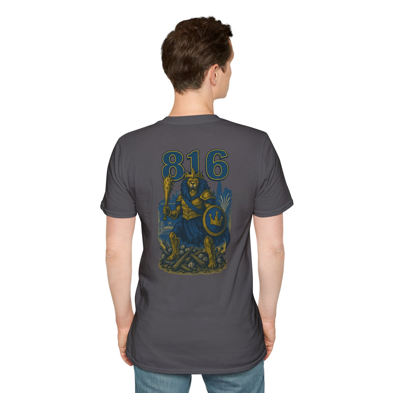 The Embermane King | Kansas City Area Code Baseball Tee